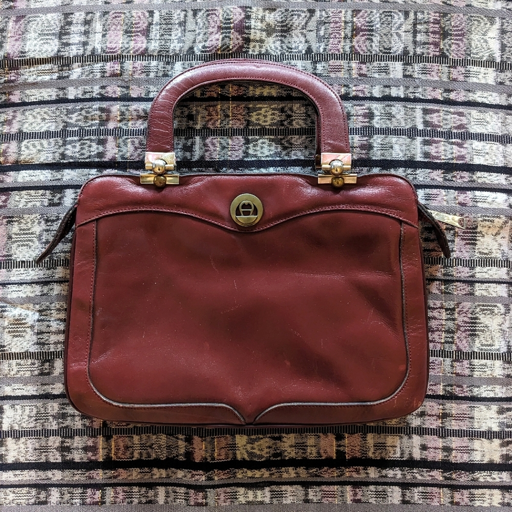 Oxblood Etienne Aigner Handbag